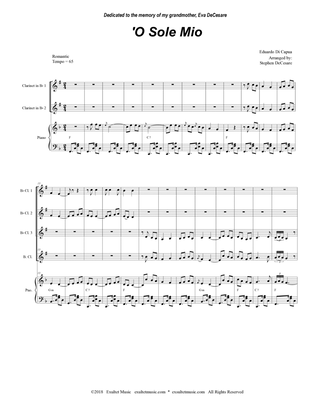 O Sole Mio (Clarinet Choir and Piano)