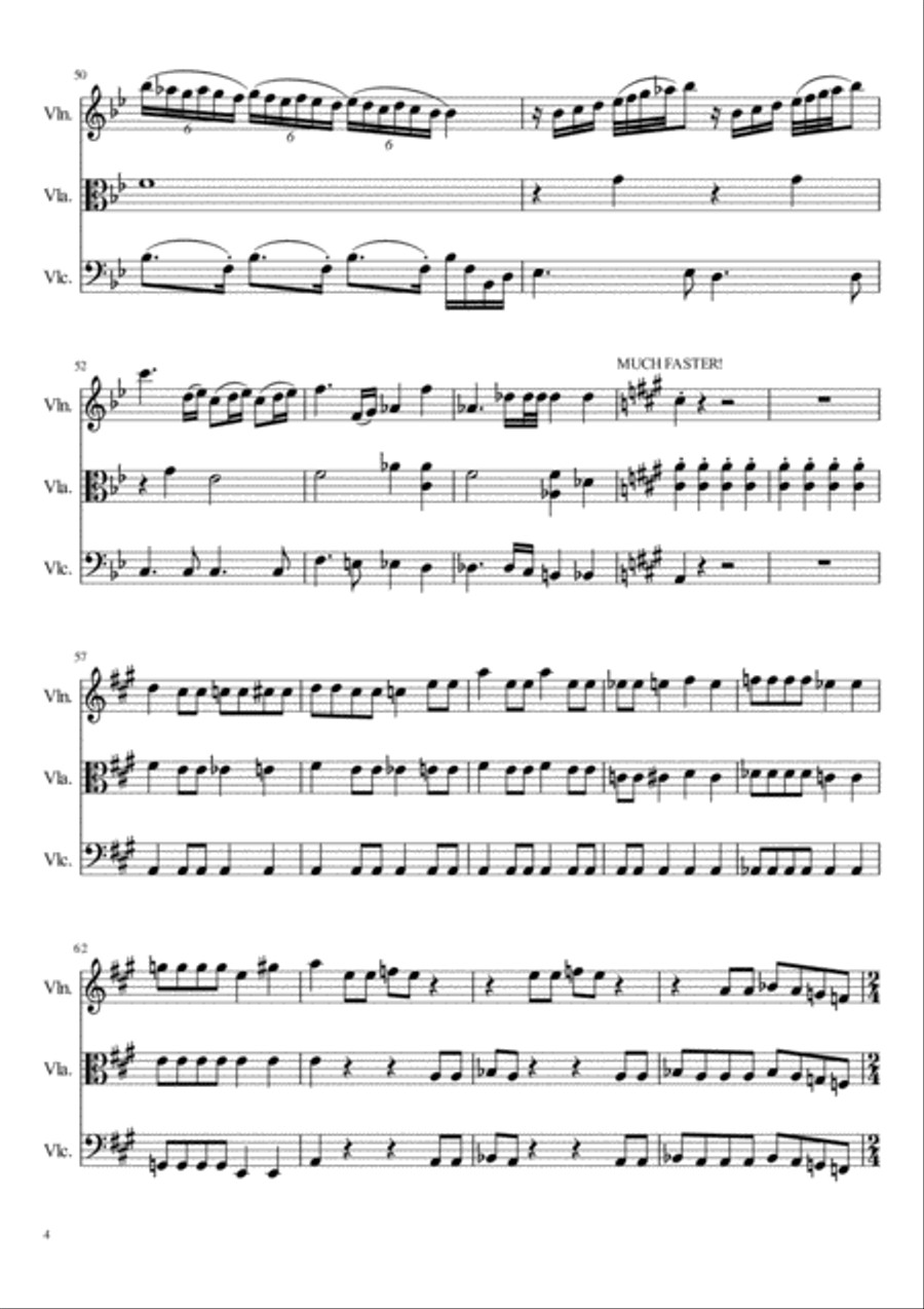 Bohemian Rhapsody String Trio scores gallery preview page 4