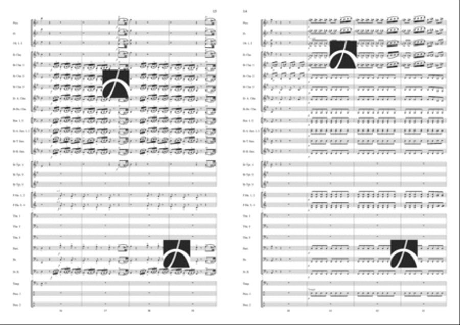 Coro dei Gitani Concert Band scores gallery preview page 8