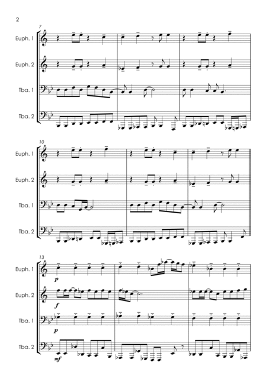 Lady Madonna Brass Ensemble scores gallery preview page 6