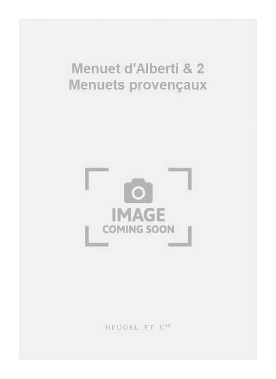Menuet d'Alberti & 2 Menuets provençaux Woodwind Duet scores gallery preview page 1