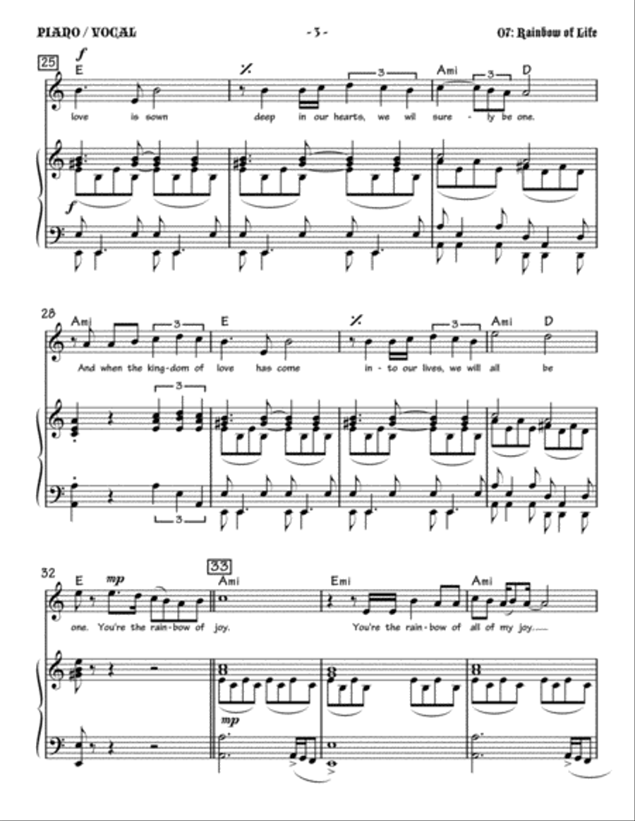 Rainbow of Life Small Ensemble scores gallery preview page 3