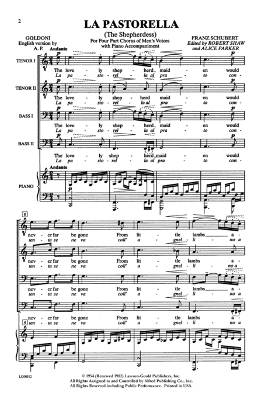 La Pastorella La Pastorella Men's Choir scores gallery preview page 9