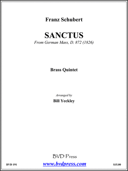 Sanctus from "German Mass"
