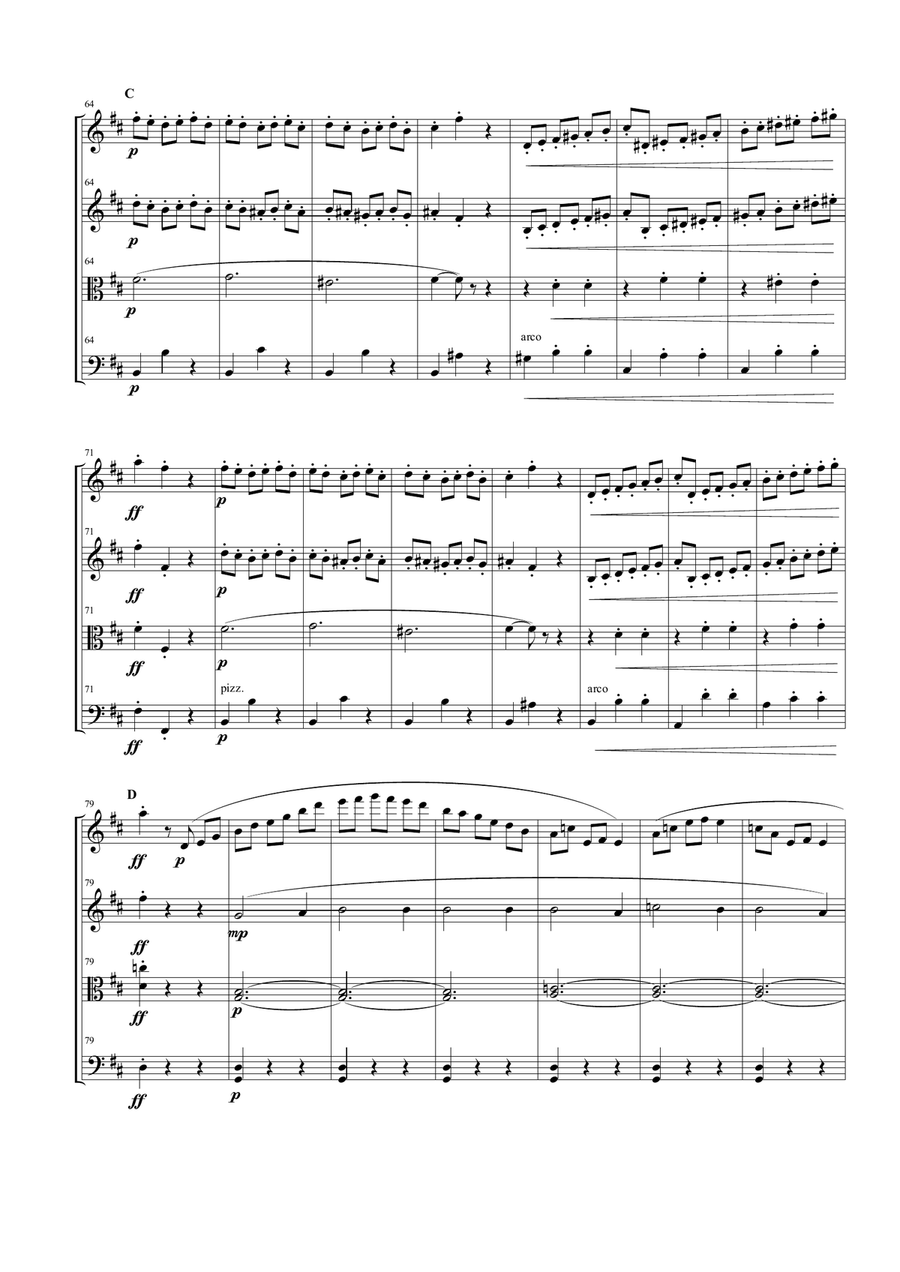 Minuetto from "L'Arlesienne Suite No. 1" for String Quartet image number null