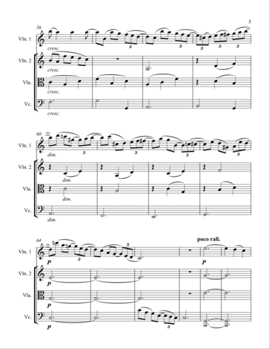 Album Leaf String Quartet scores gallery preview page 5