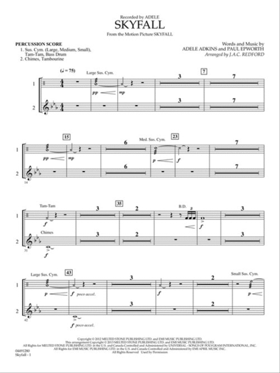 Skyfall Full Orchestra scores gallery preview page 6