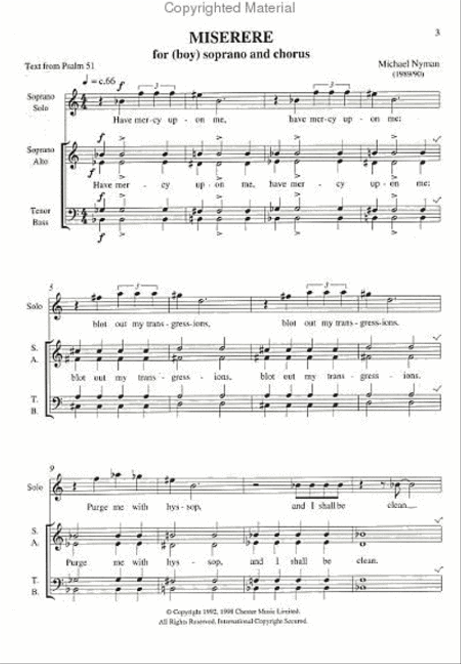 Miserere Miserere 4-Part scores gallery preview page 2