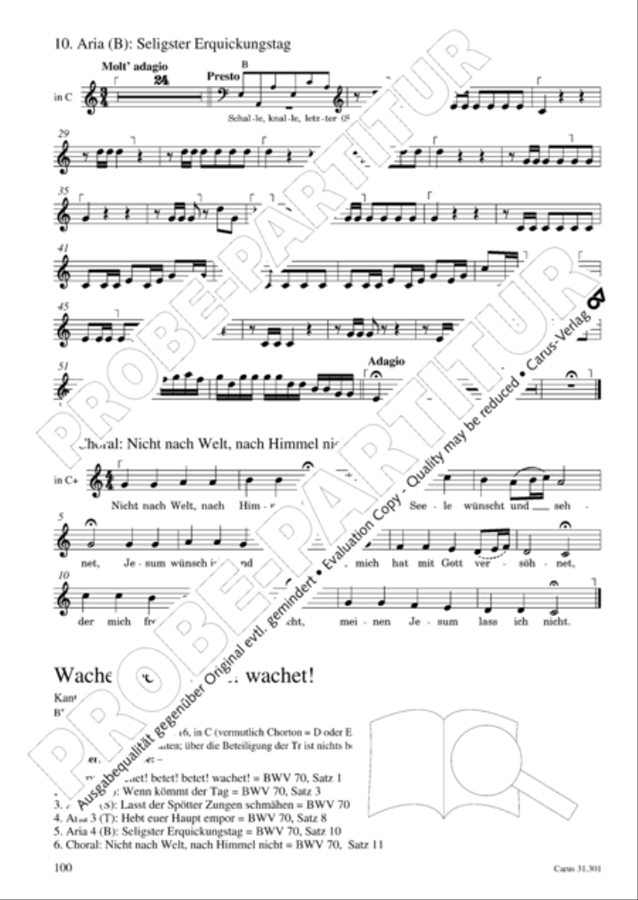Bach for Brass 1: Cantatas I Voice scores gallery preview page 109