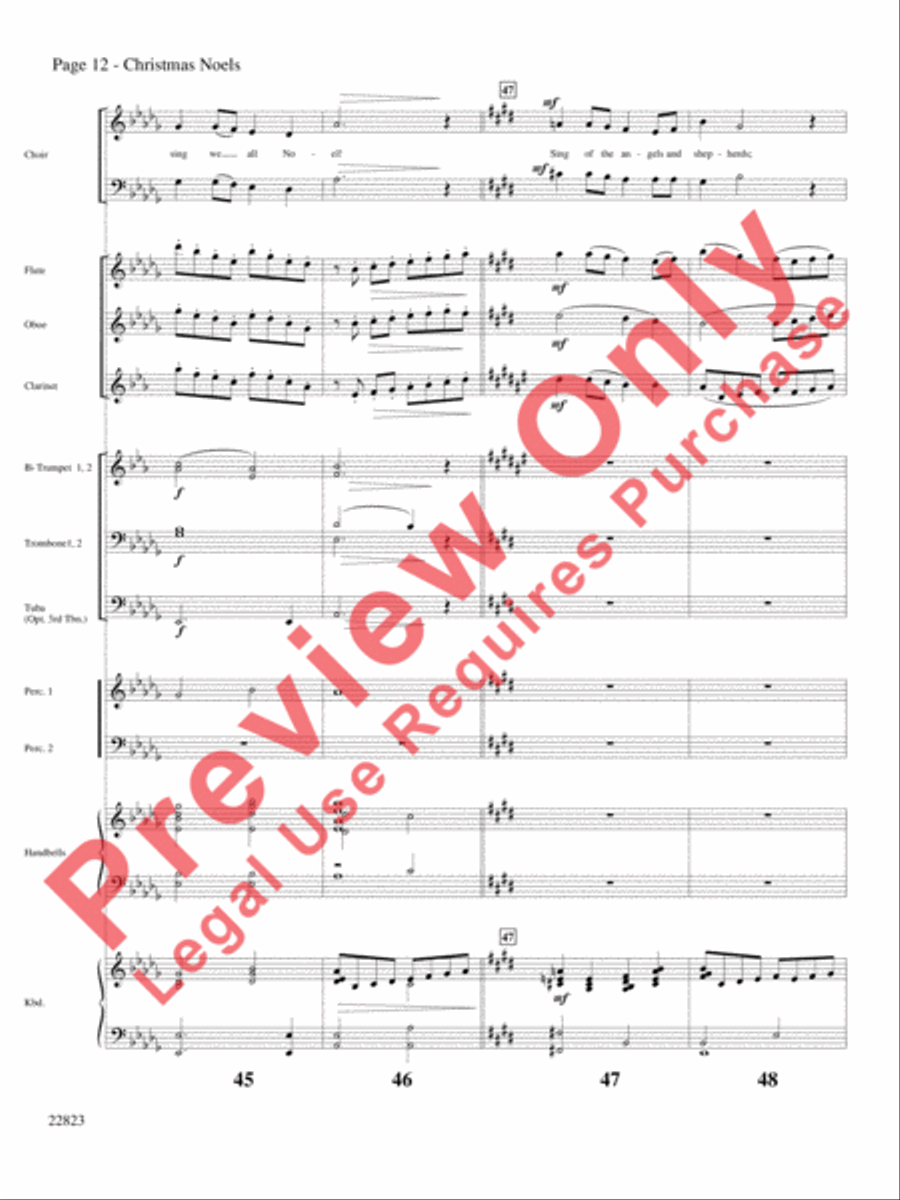 Christmas Noels Choir scores gallery preview page 13