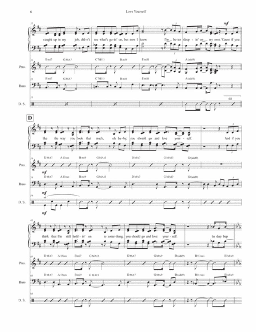 Love Yourself Divisi scores gallery preview page 6