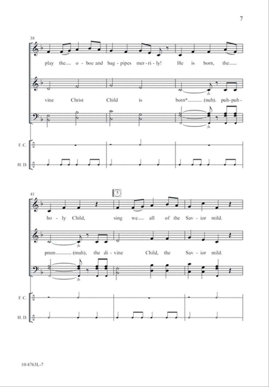 Born, He Is Born! 4-Part scores gallery preview page 7