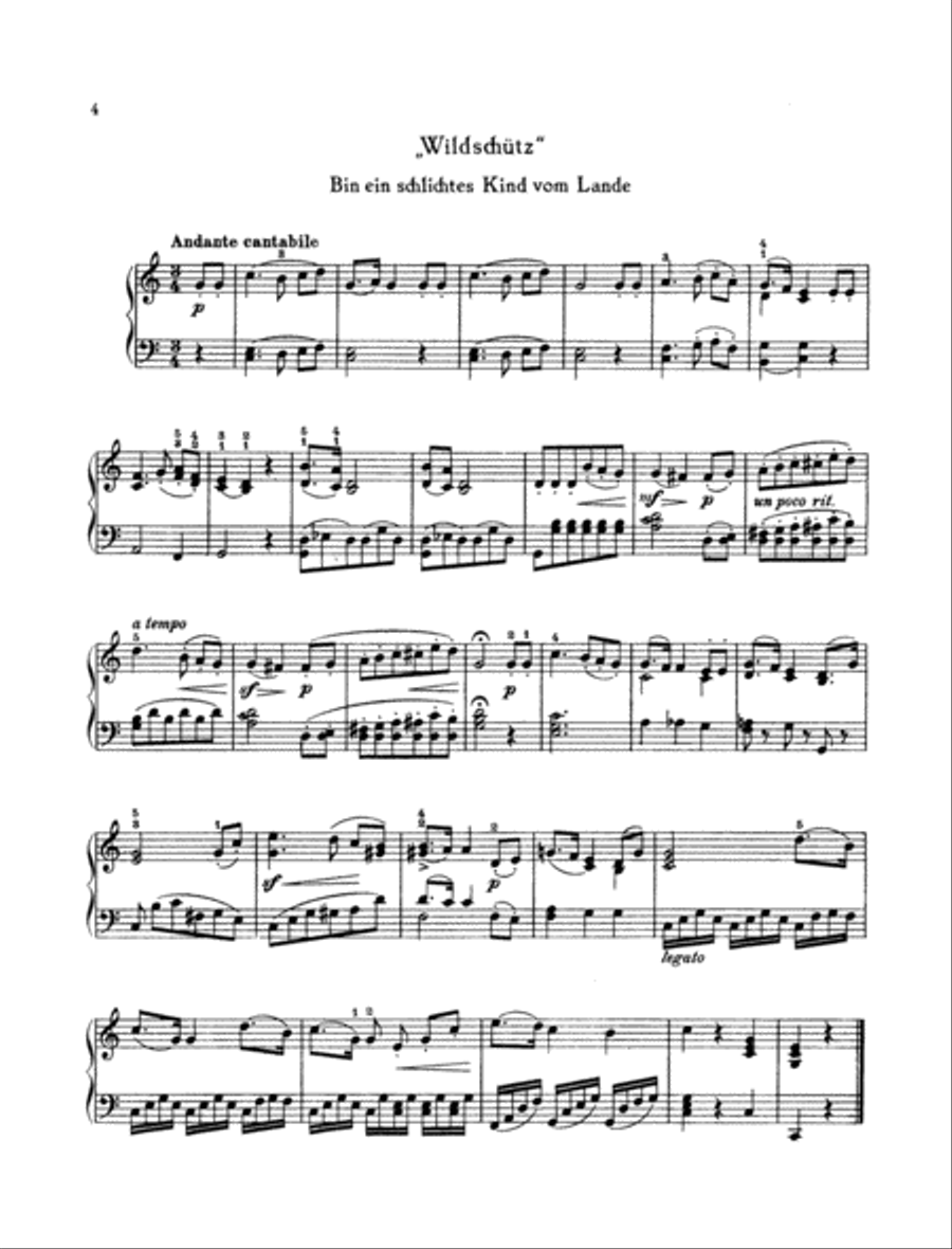 Lortzing's Immortal Operas Piano Solo scores gallery preview page 3