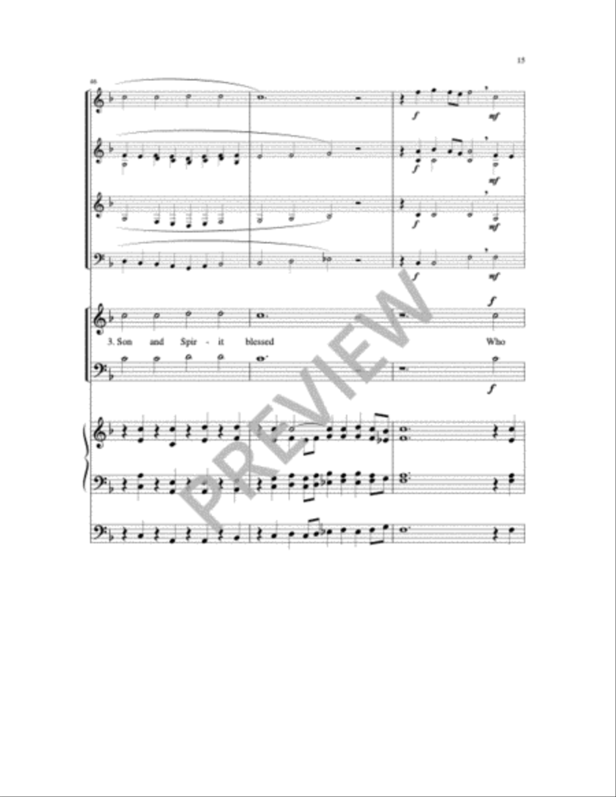 Now Thank We All Our God Now Thank We All Our God 4-Part scores gallery preview page 14
