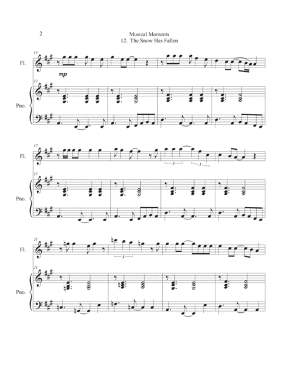 Musical Moments for Piano and Soloist Vol. 3 Flute scores gallery preview page 6