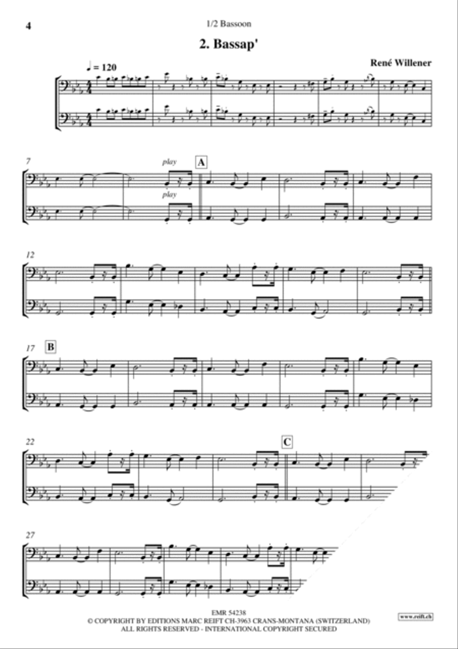 Happy Birthday Bassoon scores gallery preview page 4