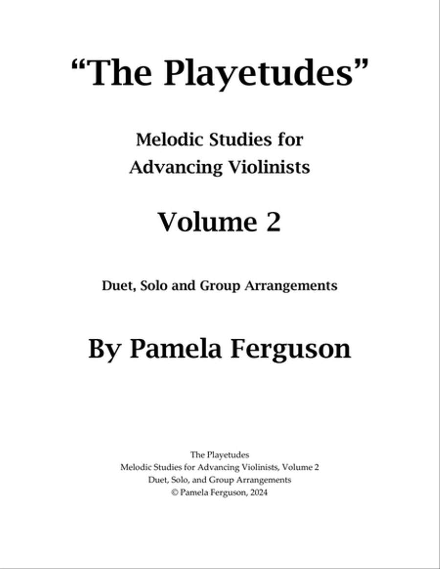 The Playetudes Violin Solo scores gallery preview page 3