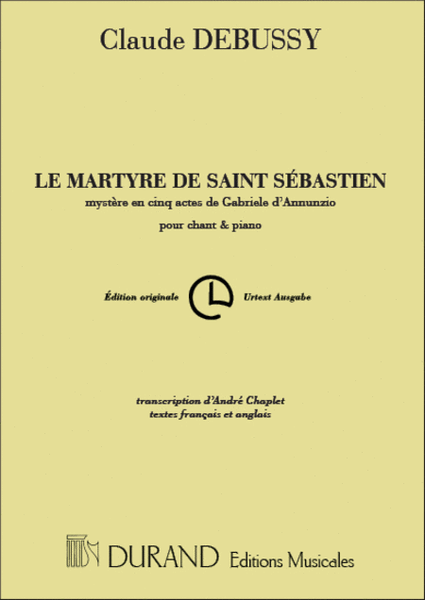 Martyre Chant-Piano (Fr-Angl) Reduction Par Caplet