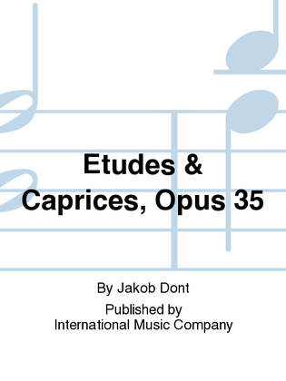 Book cover for Etudes & Caprices, Opus 35