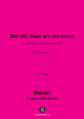 Book cover for Handel-But oh!what art can teach,from Ode for St. Cecilia's Day,HWV 76,in F Major