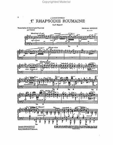 Rumanian Rhapsody No. 1