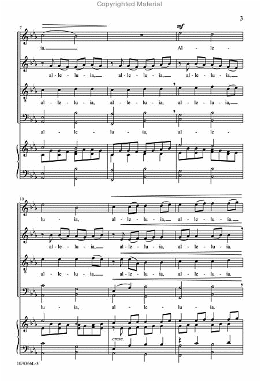 Alleluia Alleluia Divisi scores gallery preview page 3