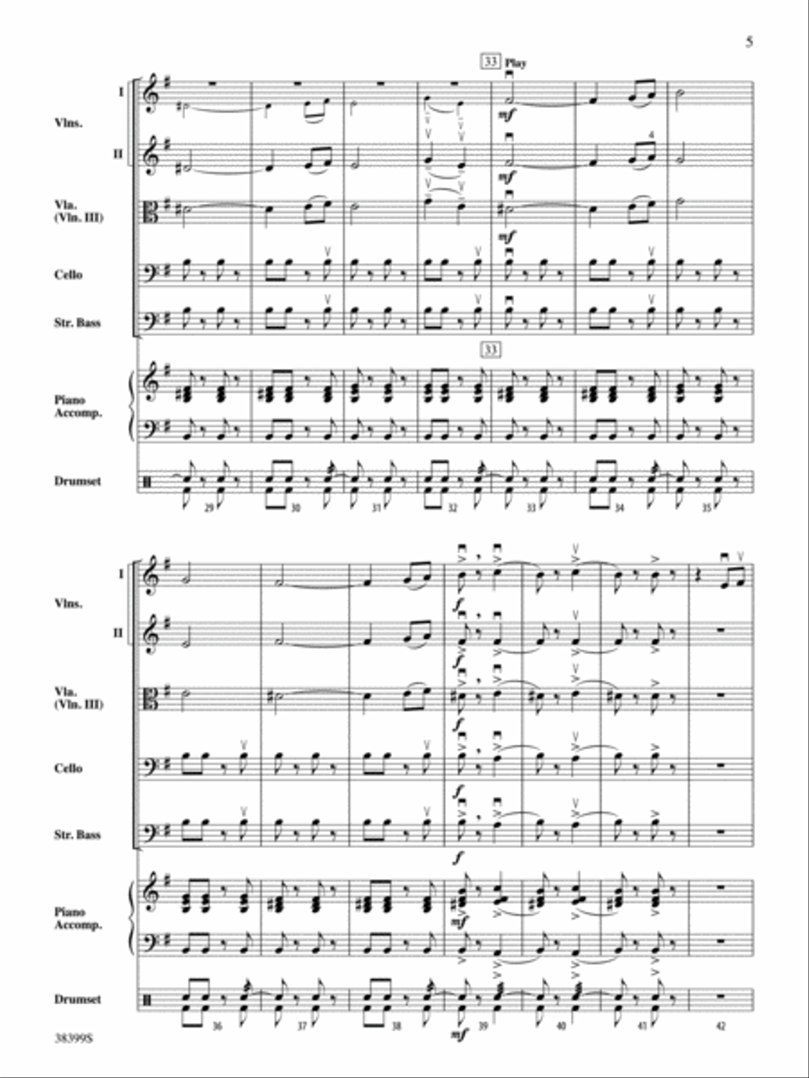 Andalucía: Score String Orchestra scores gallery preview page 5