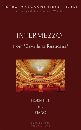 Book cover for Mascagni: Intermezzo (for Horn in F and Piano)