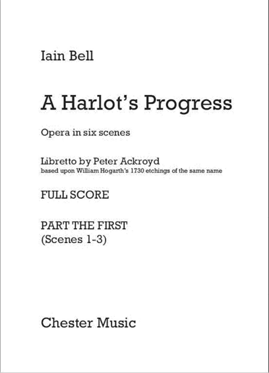 A Harlot's Progress Orchestra scores gallery preview page 1