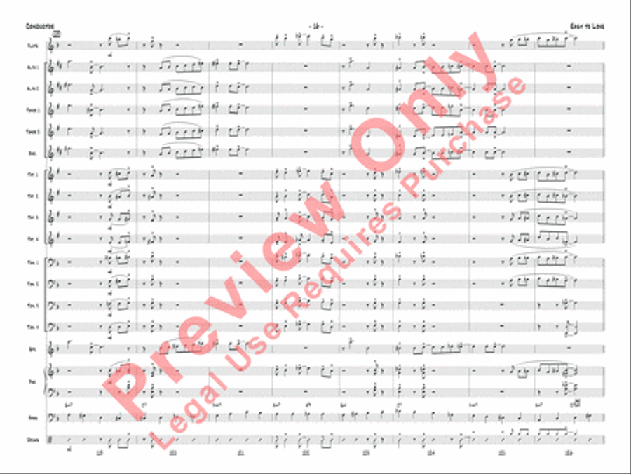 Easy to Love Jazz Ensemble scores gallery preview page 19