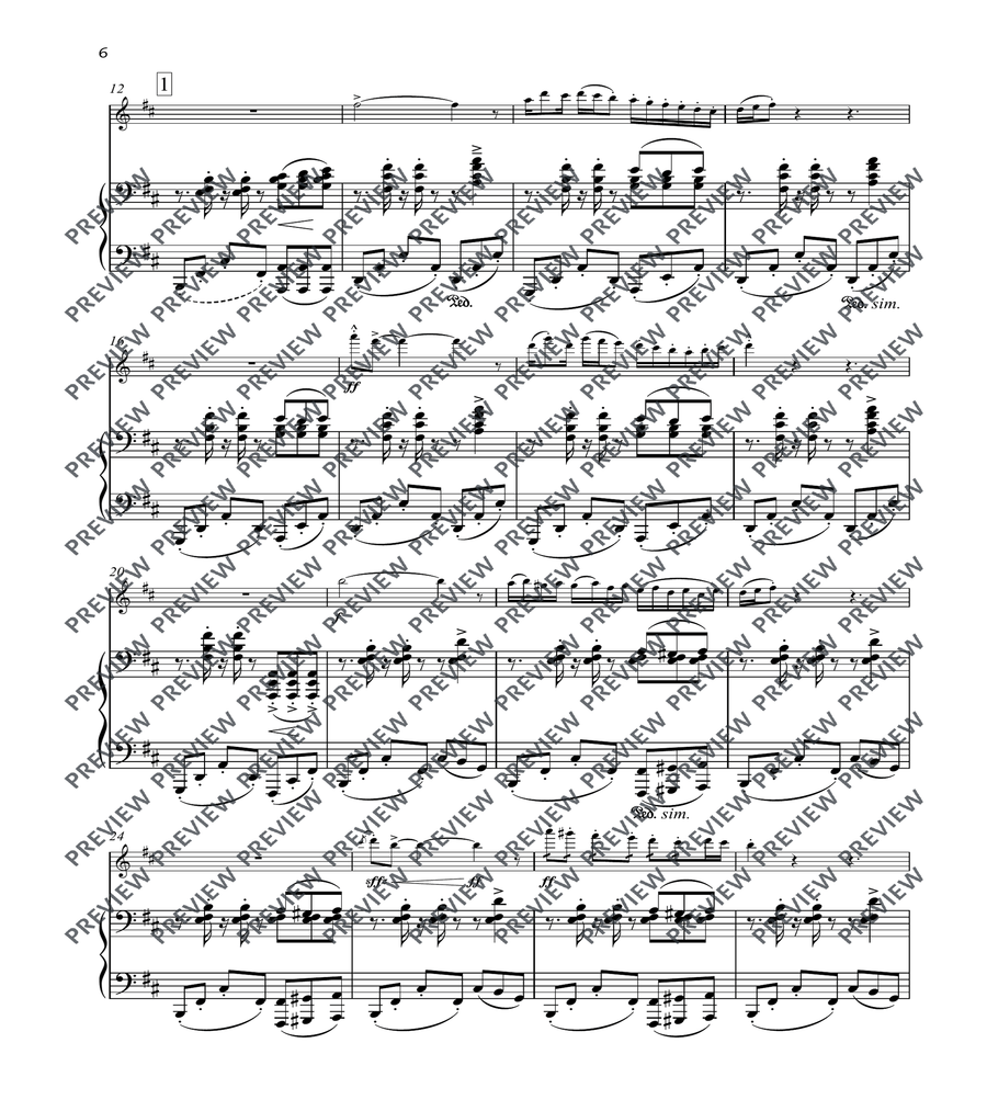 Portraits Portraits Flute Solo scores gallery preview page 6