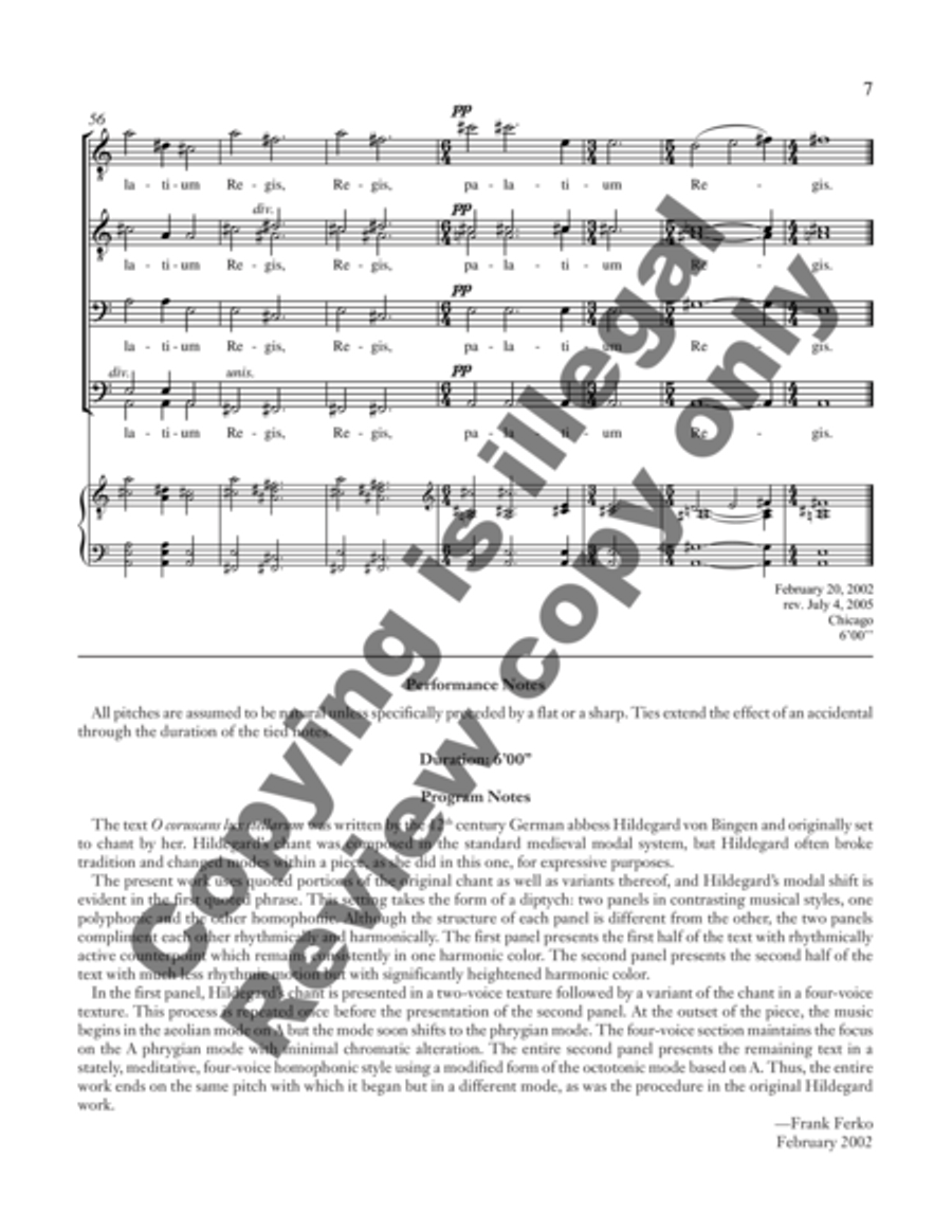 O coruscans lux stellarum TTBB scores gallery preview page 10