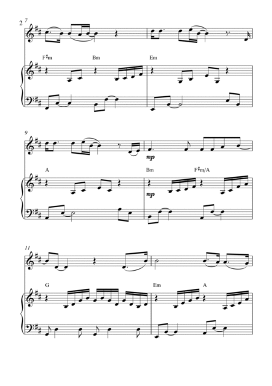Two Less Lonely People In The World Piano scores gallery preview page 2