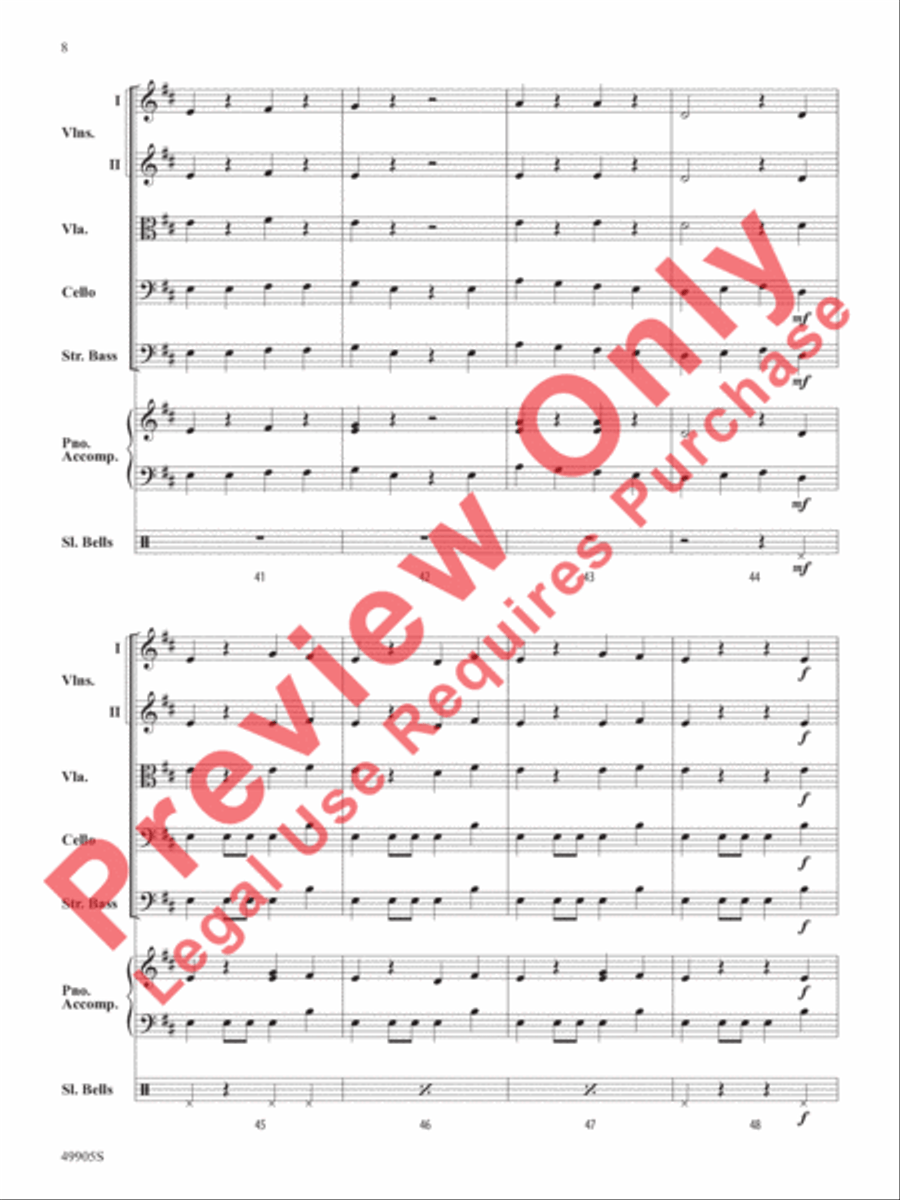 Pizzicato Holidays String Orchestra scores gallery preview page 9