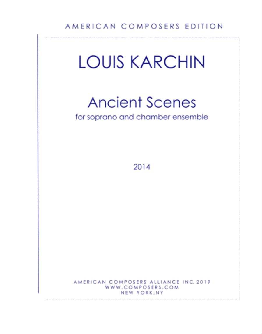 [Karchin] Ancient Scenes Large Ensemble scores gallery preview page 1