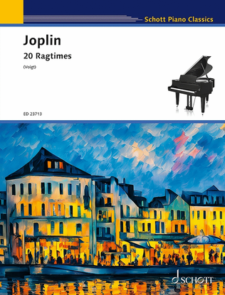 Book cover for 20 Ragtimes for Piano