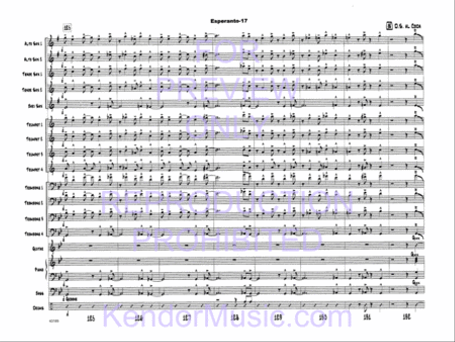 Esperanto Esperanto Jazz Ensemble scores gallery preview page 20