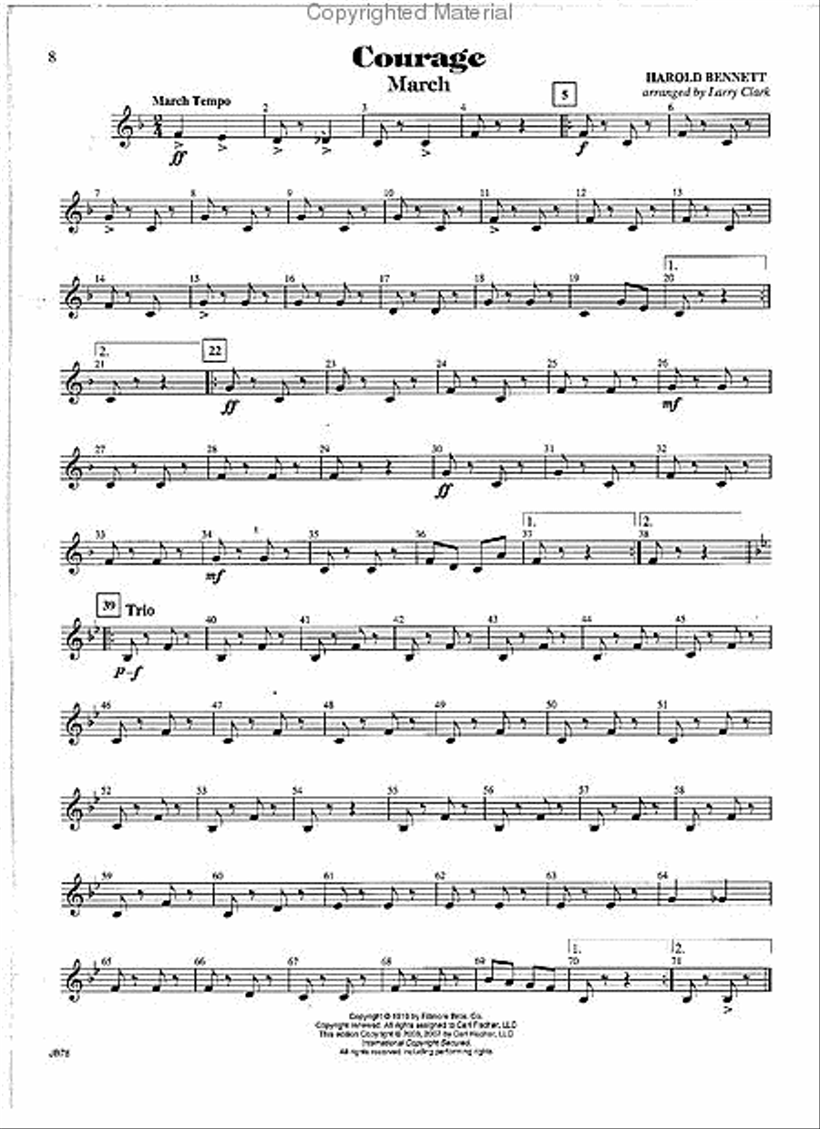 The New Bennett Band Book - Vol. 1 (Bass Clarinet) Concert Band Methods scores gallery preview page 2