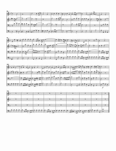 Wenn meine Trübsal als mit Ketten from Cantata BWV 38 (arrangement for 4 recorders) image number null