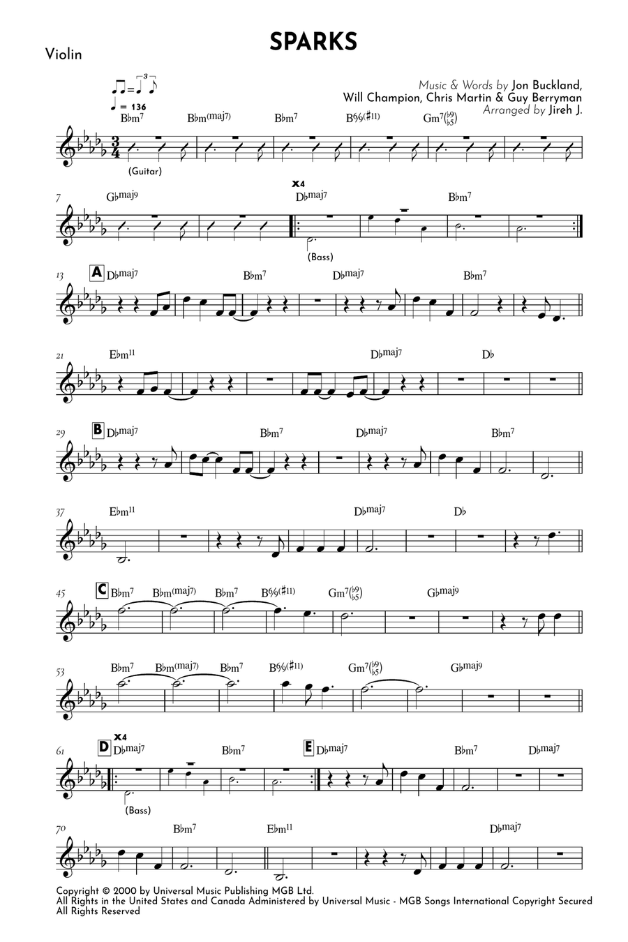 Sparks Violin Solo scores gallery preview page 2