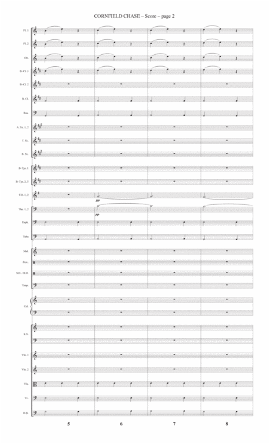 Cornfield Chase Concert Band scores gallery preview page 2