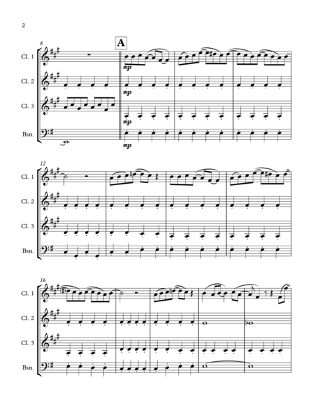 Eleanor Rigby (3 Clarinets and Bassoon)