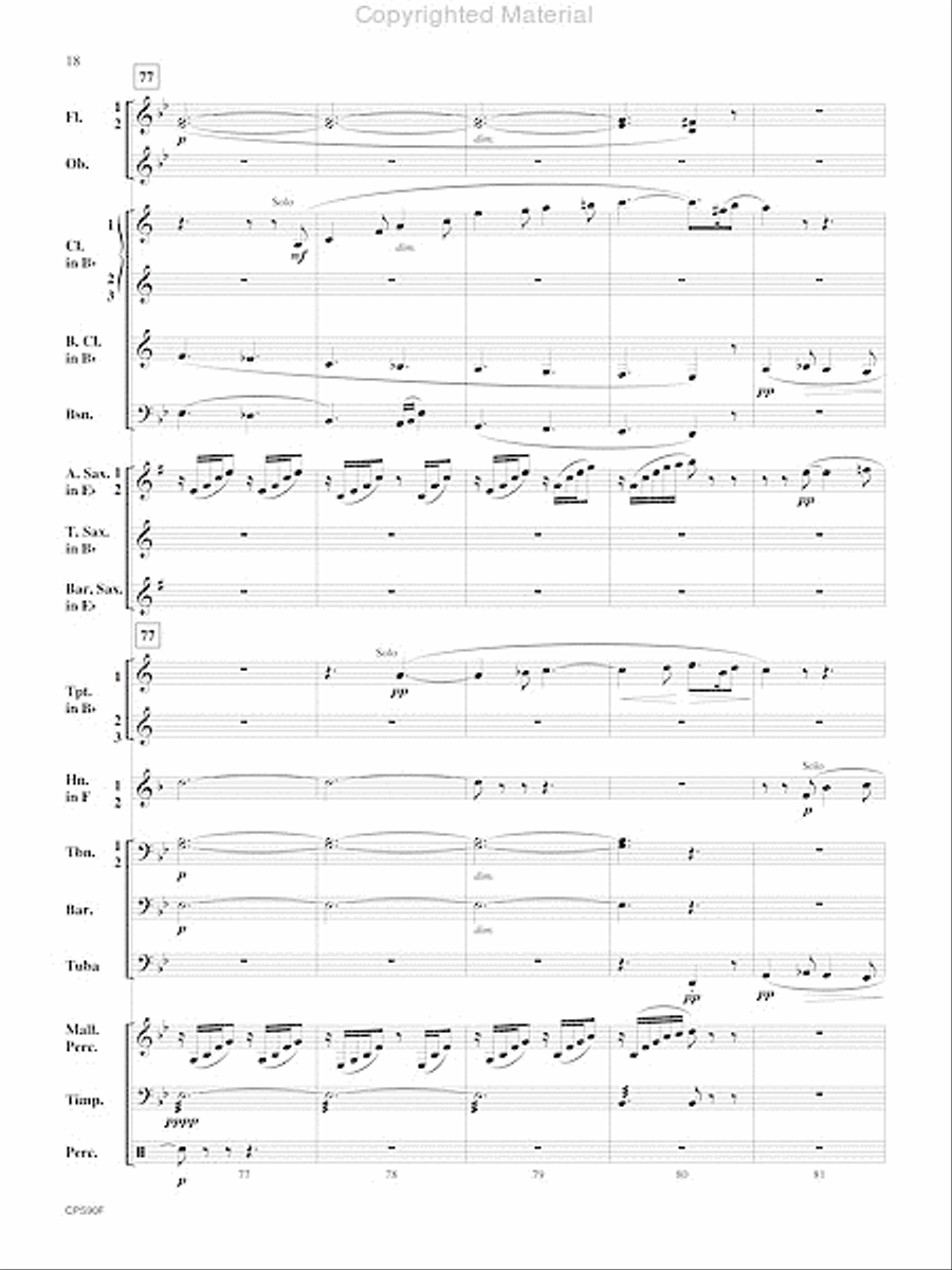 Sicilienne Sicilienne Concert Band scores gallery preview page 19