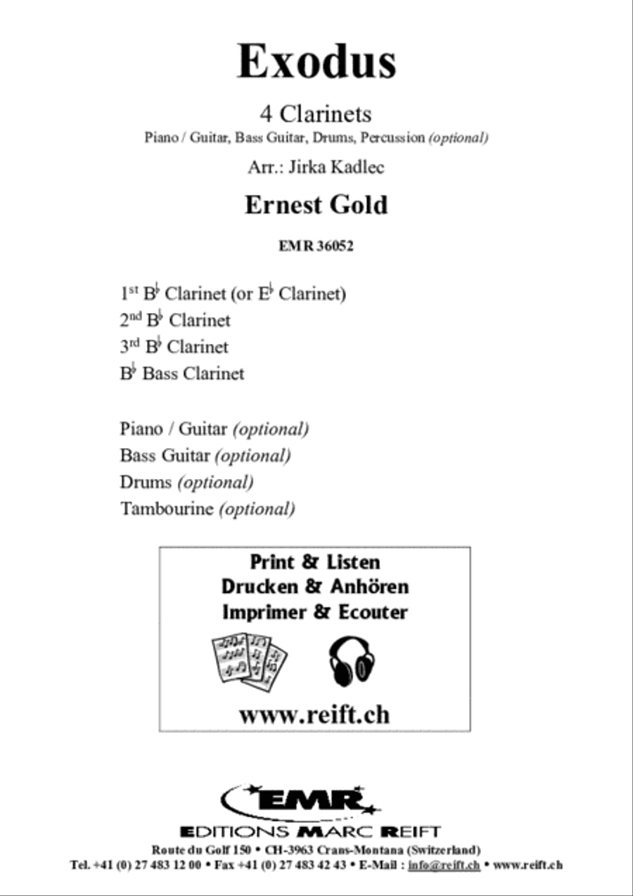 Exodus Clarinet scores gallery preview page 2