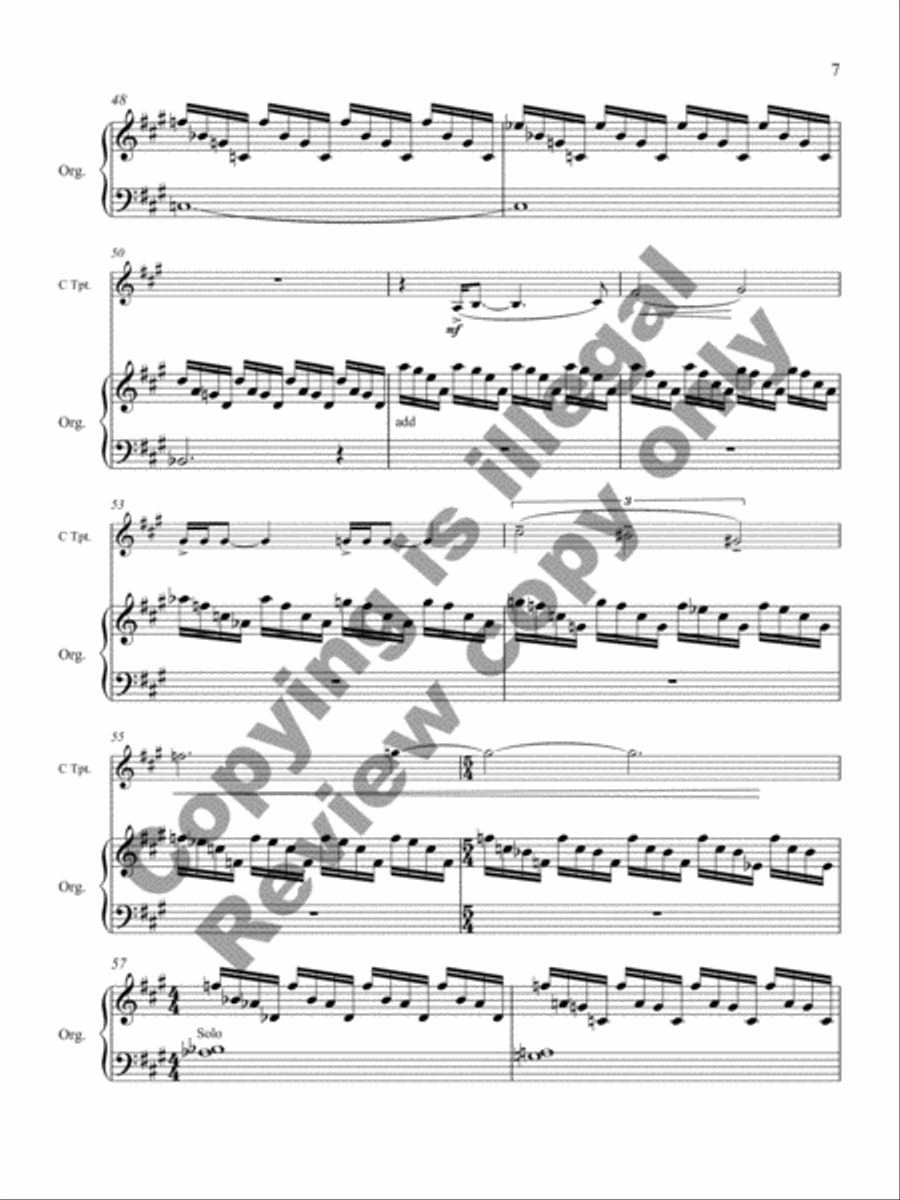 Blue, Green, Red Trumpet scores gallery preview page 12