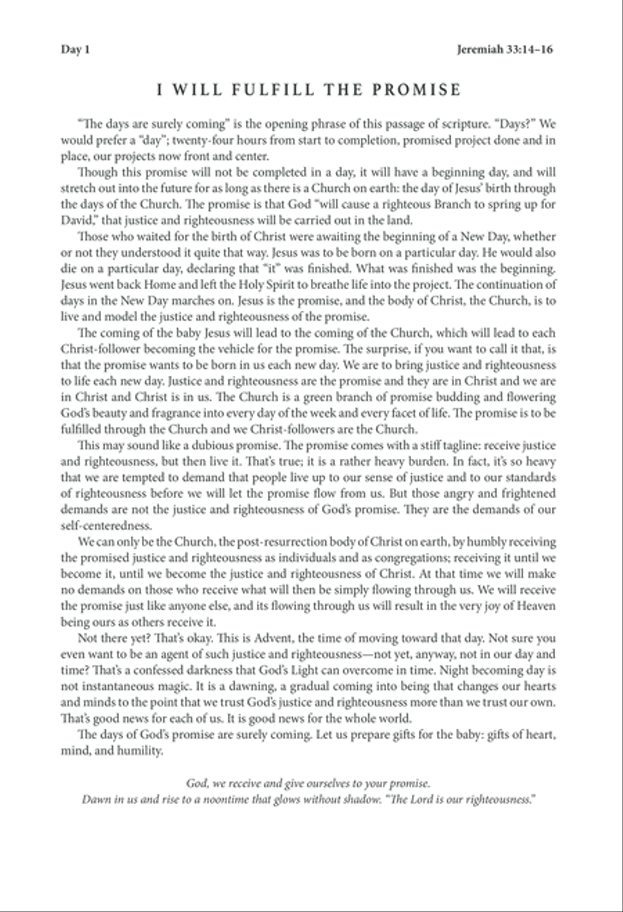 Small, Dancing Light: A Choral Service for Advent (Downloadable Devotional Guide) Choir scores gallery preview page 4