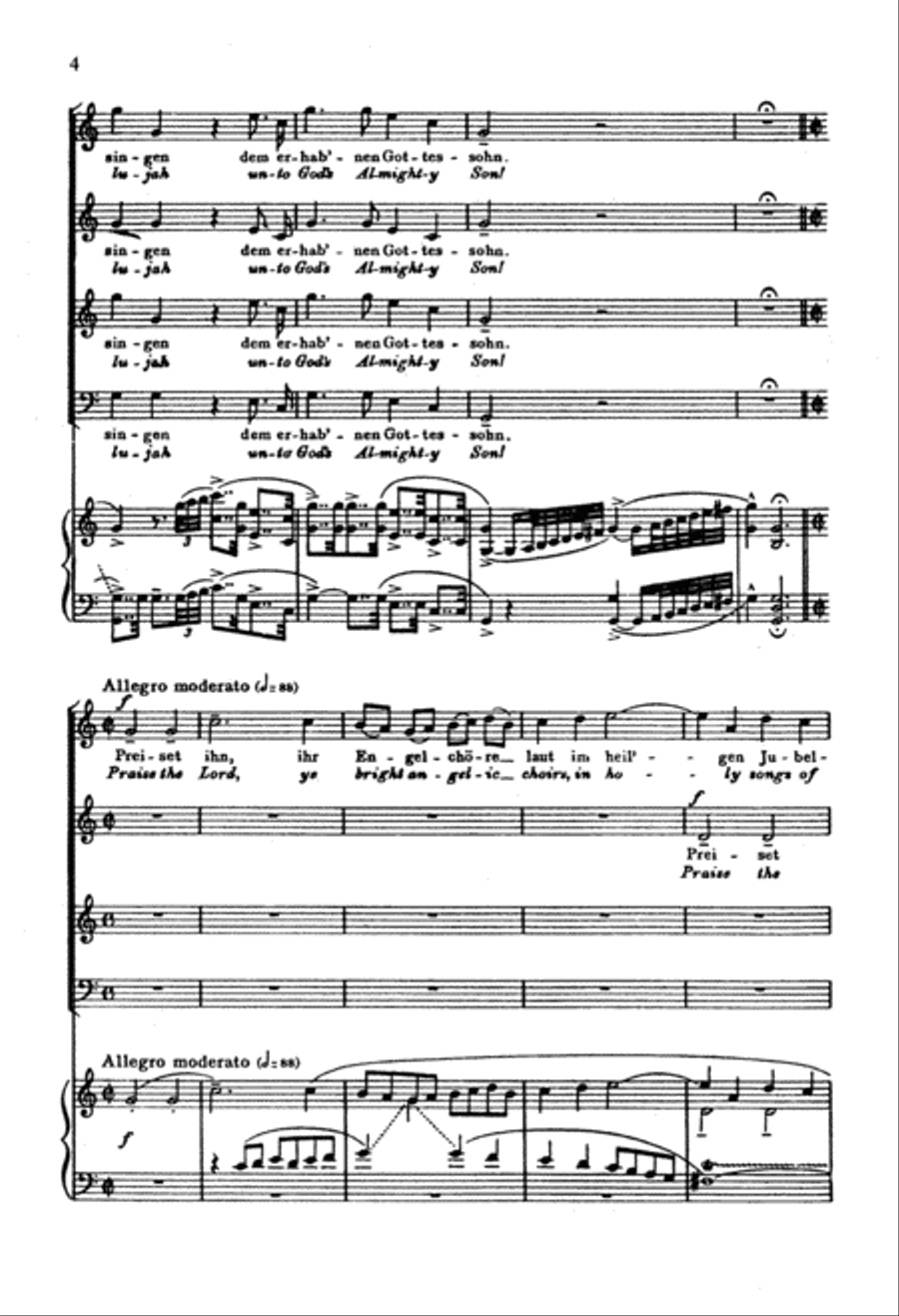 Welten Singen Dank Und Ehre (Hallelujah unto God's Almighty Son!) 4-Part scores gallery preview page 5