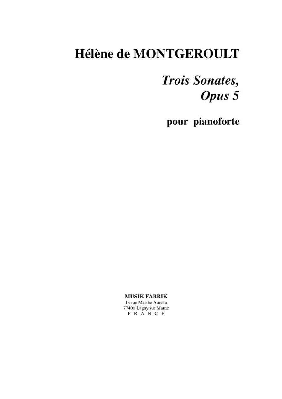 Three Piano Sonatas, Opus 5 Piano Solo scores gallery preview page 1