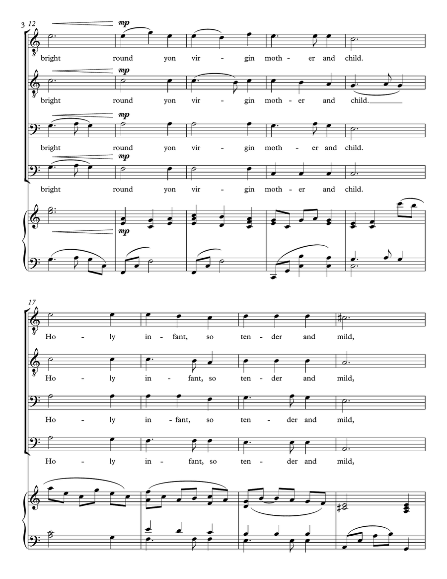 Silent Night, Holy Night (TTBB) TTBB scores gallery preview page 4