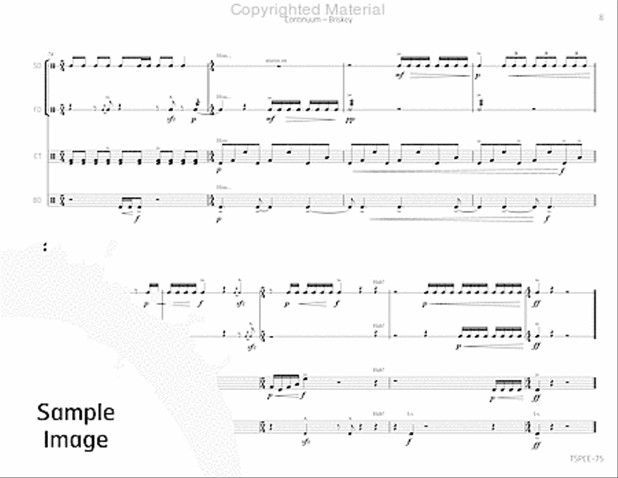 Continuum Continuum Percussion Ensemble scores gallery preview page 12